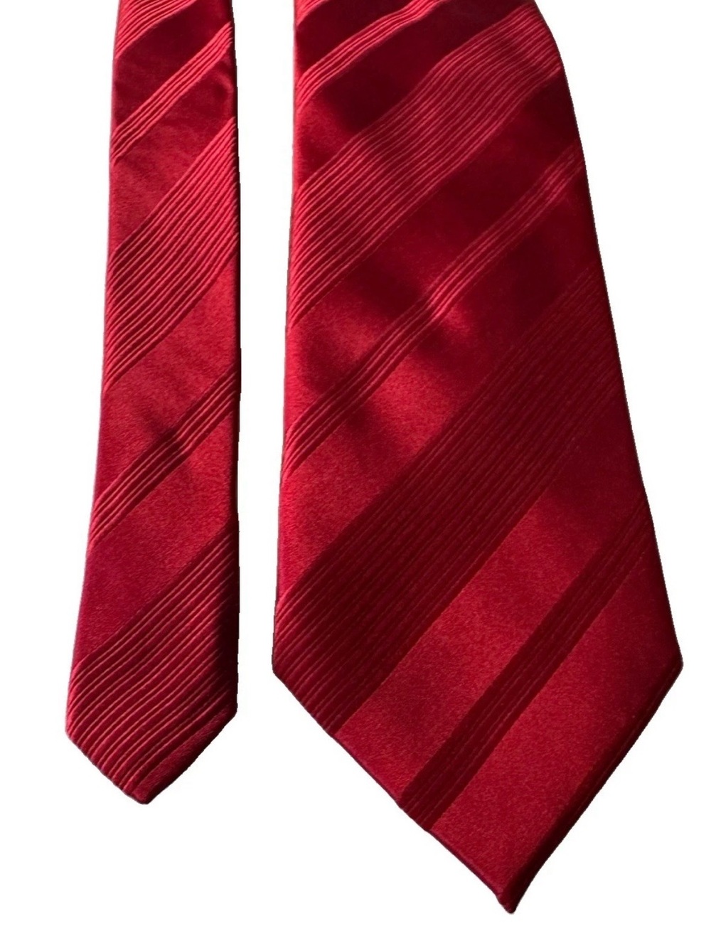 Donald Trump Signature Collection Solid Red Power Tie Silk Mens Necktie